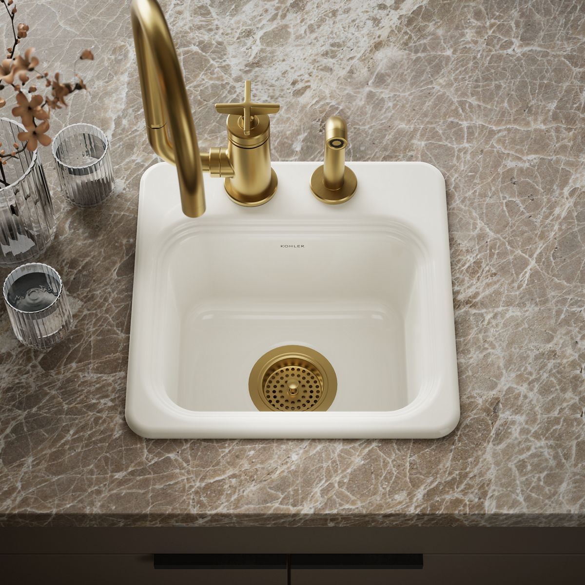 Northland™ 15" top-mount single-bowl bar sink