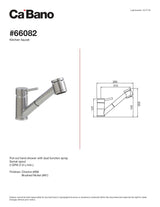 Pull-out kitchen faucet, 2 sprays