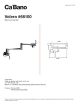 Wall mount pot filler