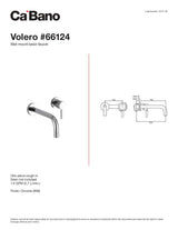 Wall mount basin faucet
