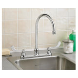 Monterrey® Top Mount Kitchen Faucet With Gooseneck Spout and Wrist Blade Handles 1.5 gpm/5.7 L/min