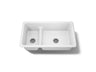 Iron/Tones® Smart Divide® 33" top-/undermount double-bowl kitchen sink