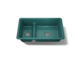 Iron/Tones® Smart Divide® 33" top-/undermount double-bowl kitchen sink
