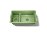 Iron/Tones® Smart Divide® 33" top-/undermount double-bowl kitchen sink