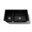 Iron/Tones® Smart Divide® 33" top-/undermount double-bowl kitchen sink
