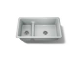 Iron/Tones® Smart Divide® 33" top-/undermount double-bowl kitchen sink