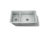 Iron/Tones® Smart Divide® 33" top-/undermount double-bowl kitchen sink