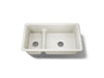 Iron/Tones® Smart Divide® 33" top-/undermount double-bowl kitchen sink