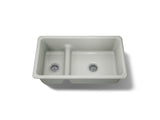 Iron/Tones® Smart Divide® 33" top-/undermount double-bowl kitchen sink