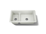 Iron/Tones® Smart Divide® 33" top-/undermount double-bowl kitchen sink