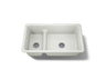Iron/Tones® Smart Divide® 33" top-/undermount double-bowl kitchen sink
