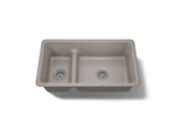 Iron/Tones® Smart Divide® 33" top-/undermount double-bowl kitchen sink