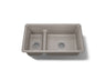 Iron/Tones® Smart Divide® 33" top-/undermount double-bowl kitchen sink