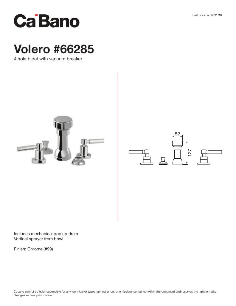 4 Hole bidet with vacuum breaker