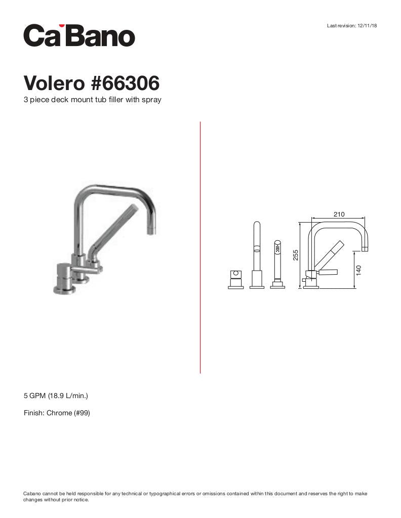 3 piece deck mount tub filler faucet with hand shower