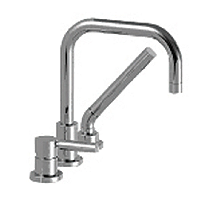 3 piece deck mount tub filler faucet with hand shower