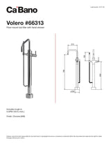 Floor mount tub filler with hand shower