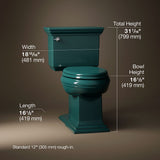 Memoirs® Stately Two-piece elongated toilet with concealed trapway, 1.28 gpf