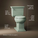 Memoirs® Stately Two-piece elongated toilet with concealed trapway, 1.28 gpf