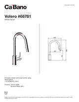 Pull-down kitchen faucet, 2 sprays