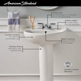 24-Inch Evolution 4-Inch Centerset Pedestal Sink Top