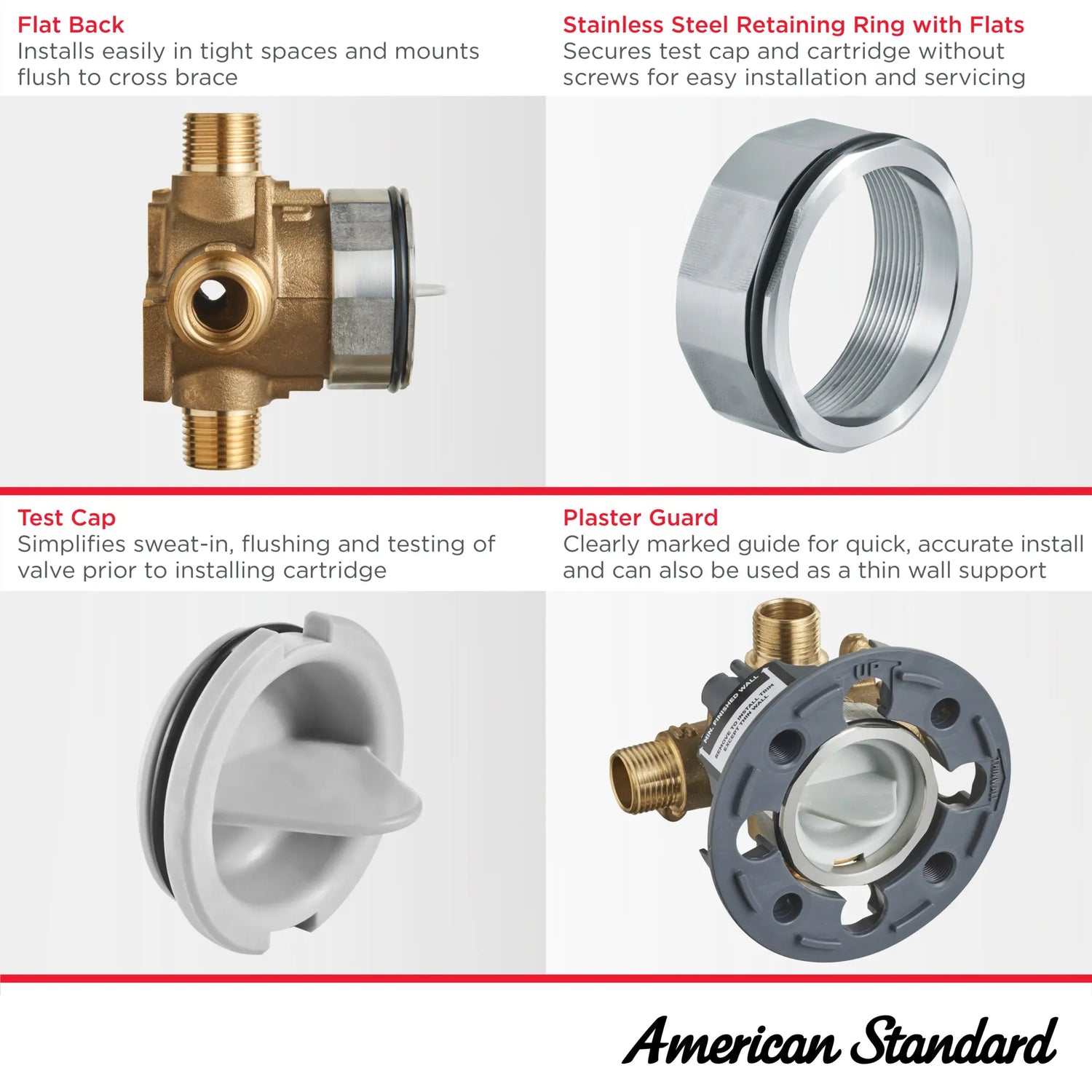 Flash® Shower Rough-In Valve With PEX Inlets/Universal Outlets for Cold Expansion System