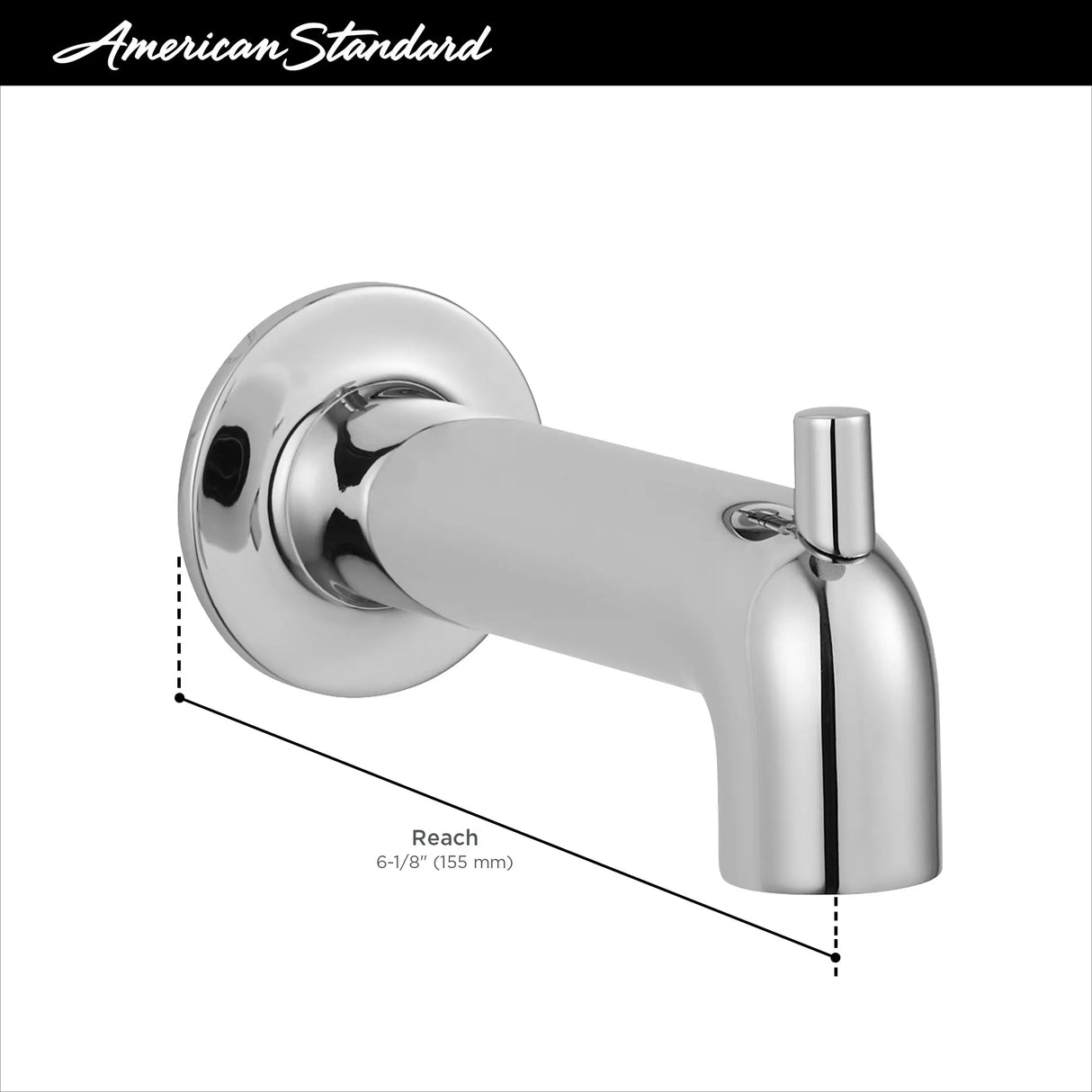 Studio® S 6-Inch IPS Diverter Tub Spout