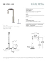 2-piece lavatory faucet with side joystick