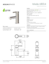 Single-hole lavatory faucet