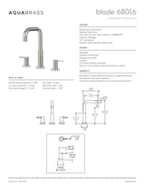Widespread lavatory faucet