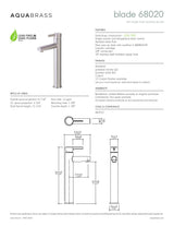 Tall single-hole lavatory faucet