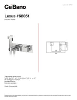 Single hole bidet faucet