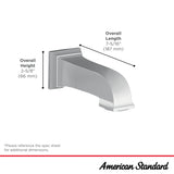 Town Square® S 6-3/4-Inch Slip-On Non-Diverter Tub Spout