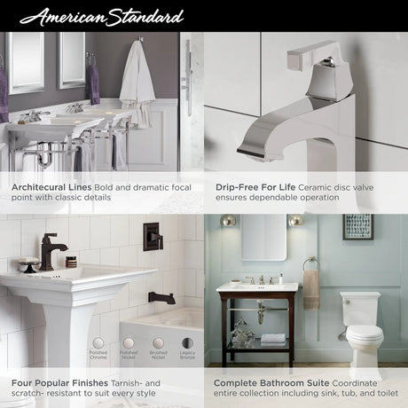 Town Square® S Console Vanity Sink Top Center Hole Only