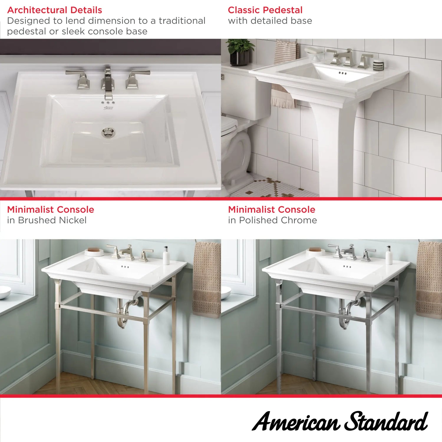 Town Square® S Center Hole Only Pedestal Sink Top
