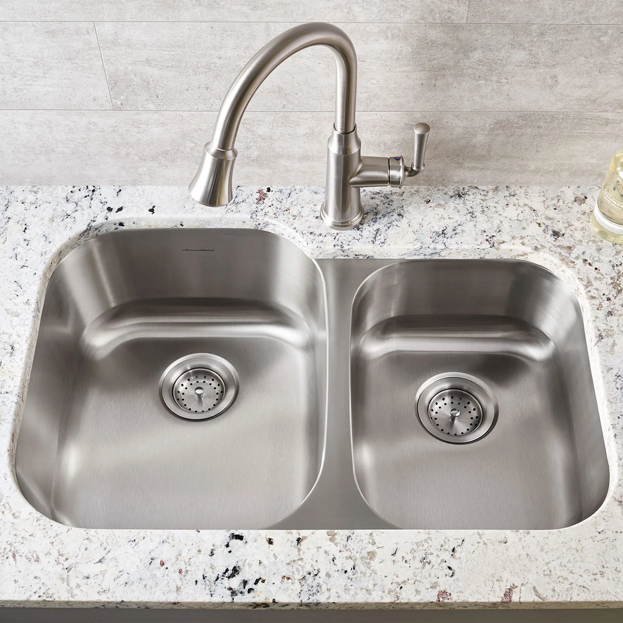 Portsmouth® 32 x 21-Inch Stainless Steel Undermount Double-Bowl Kitchen Sink