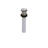 Round press pop-up drain