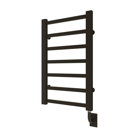 19.5"x31" Tuzio Milano Towel Warmer in Matte Black / Electric Hardwired