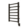 19.5"x31" Tuzio Milano Towel Warmer in Matte Black / Electric Hardwired