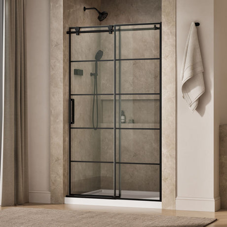 Composed™ 44-1/8"-47-7/8" W x 78" H sliding shower door with 3/8"-thick Crystal Clear glass