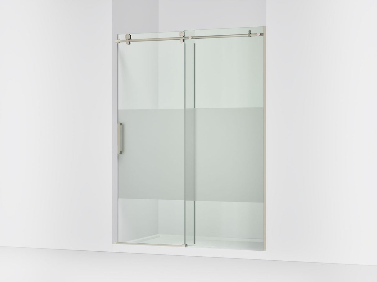 Composed™ 56-1/8"-59-7/8" W x 78" H sliding shower door with 3/8"-thick Crystal Clear glass