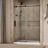 Composed™ 56-1/8"-59-7/8" W x 78" H sliding shower door with 3/8"-thick Crystal Clear glass