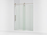 Artifacts™ 58-1/4"-59-1/4" W x 80-7/8" H sliding shower door with 3/8"-thick Crystal Clear glass