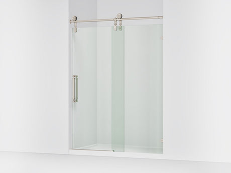 Artifacts™ 58-1/4"-59-1/4" W x 80-7/8" H sliding shower door with 3/8"-thick Crystal Clear glass