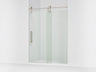 Artifacts™ 58-1/4"-59-1/4" W x 80-7/8" H sliding shower door with 3/8"-thick Crystal Clear glass