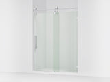 Artifacts™ 57-1/4"-58-1/4" W x 80-7/8" H sliding shower door with 3/8"-thick Crystal Clear glass