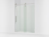 Artifacts™ 58-1/4"-59-1/4" W x 80-7/8" H sliding shower door with 3/8"-thick Crystal Clear glass