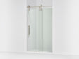 Artifacts™ 45-1/4"-46-1/4" W x 80-7/8" H sliding shower door with 3/8"-thick Crystal Clear glass
