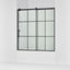 Rely® 56-5/8"-59-5/8" W x 62-1/2" H sliding bath door with 3/8"-thick Crystal Clear glass