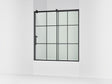 Rely® 56-5/8"-59-5/8" W x 62-1/2" H sliding bath door with 3/8"-thick Crystal Clear glass